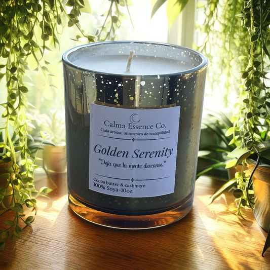 Golden Serenity Soy Candle
